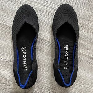 Rothy’s black ballet flats size 10